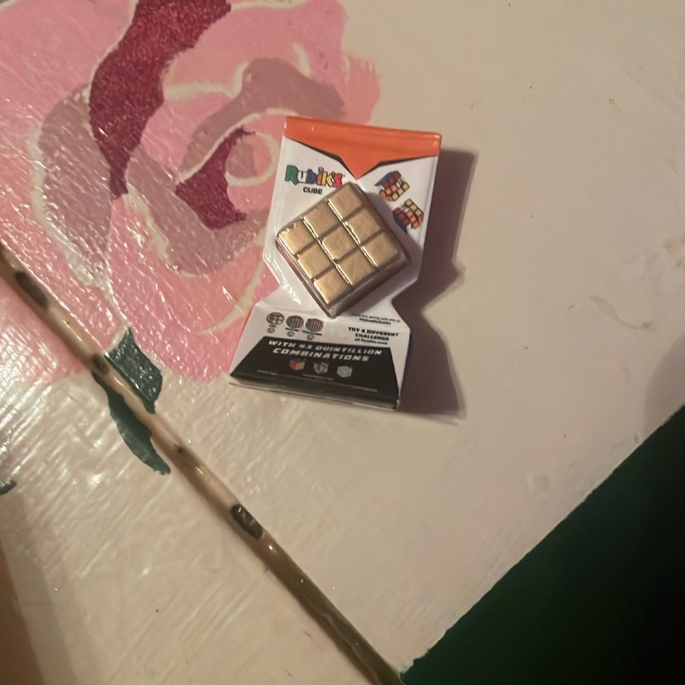 Gold Rubix Cube Mini Brand (rare)